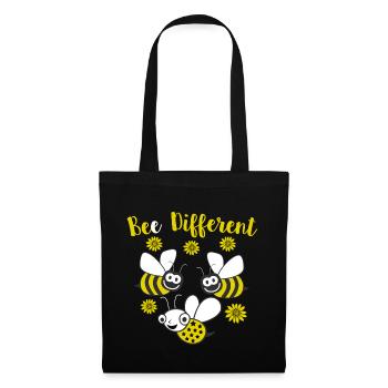 Bee Different - Stoffbeutel - Schwarz - Vorne
