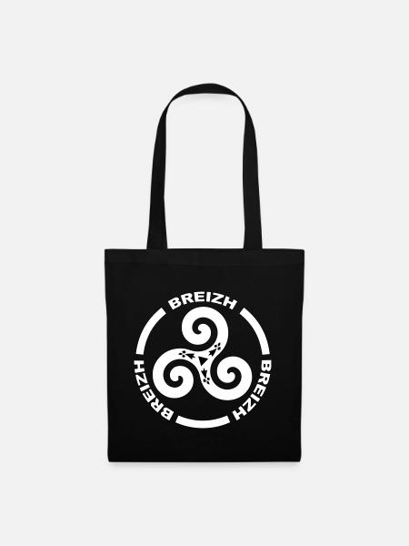 Breizh Triskel - Sac en tissu - noir