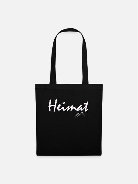 Heimat - in den Bergen - Stoffbeutel - Schwarz
