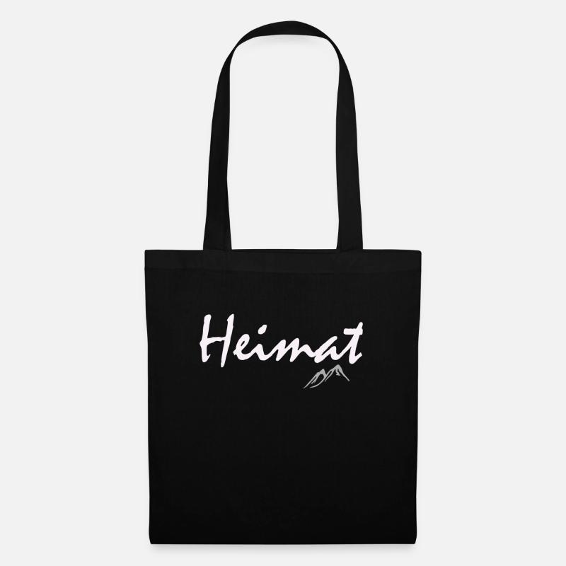 Heimat - in den Bergen - Stoffbeutel - Schwarz