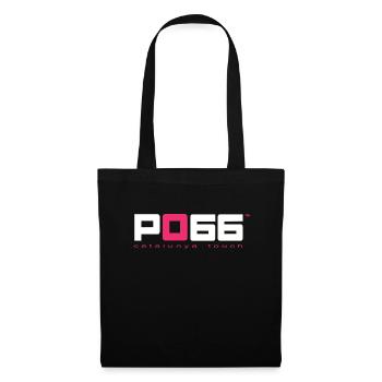 PO66 rose et Blanc - Catalunya touch - Sac en tissu - noir - Devant