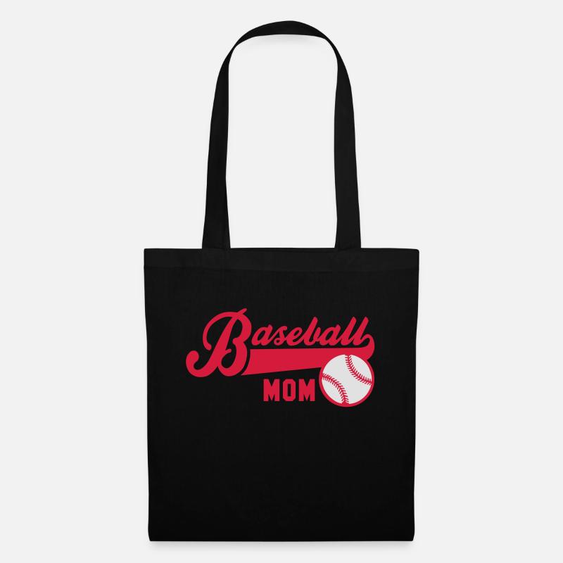 Baseball MOM 2C - Stoffbeutel - Schwarz