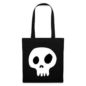 skull skull skull comic customizable - Tote Bag - black - Front