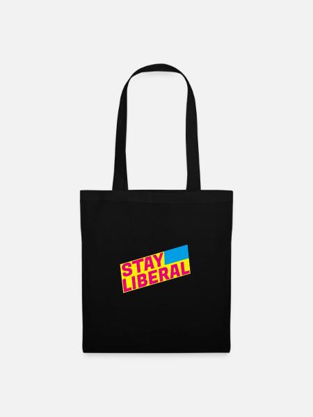 Stay Liberal - FDP JuLis Junge Liberale Freiheit - Stoffbeutel - Schwarz