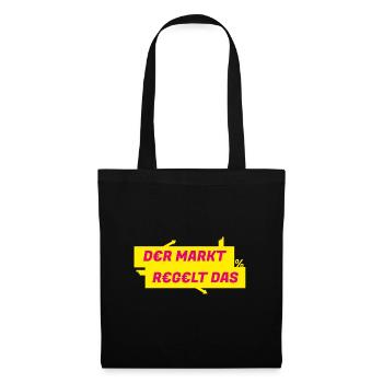 Der Markt regelt das - FDP JuLis Liberal - Stoffbeutel - Schwarz - Vorne