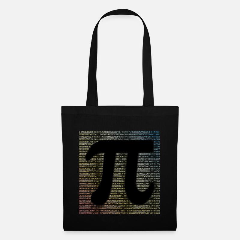 Pi Day Shirt Math Geek Gift - Stoffbeutel - Schwarz
