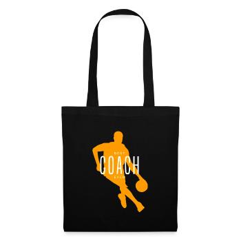 Meilleure idée cadeau de mentor sportif d’entraîneur de basketball - Sac en tissu - noir - Devant
