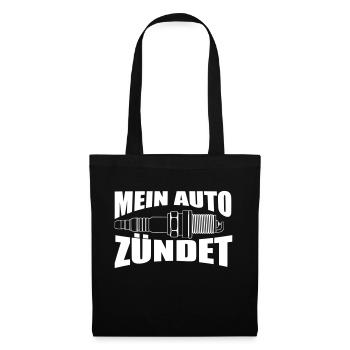 Ma voiture est en feu - Sac en tissu - noir - Devant
