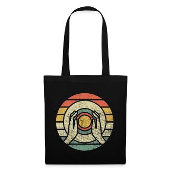 Céramique four rétro poterie poterie artisanat cadeau - Sac en tissu - noir - Devant