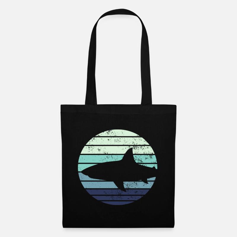 Shark shark - Tote Bag - black