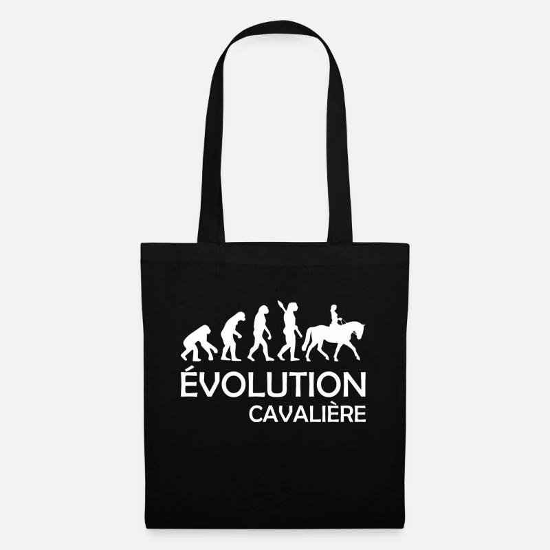évolution cavalière - Sac en tissu - noir