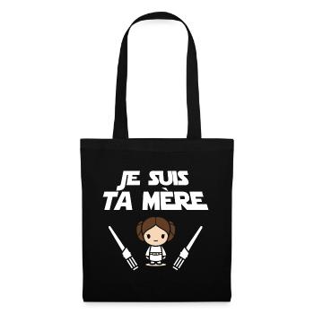 Je suis ta mère - Sac en tissu - noir - Devant