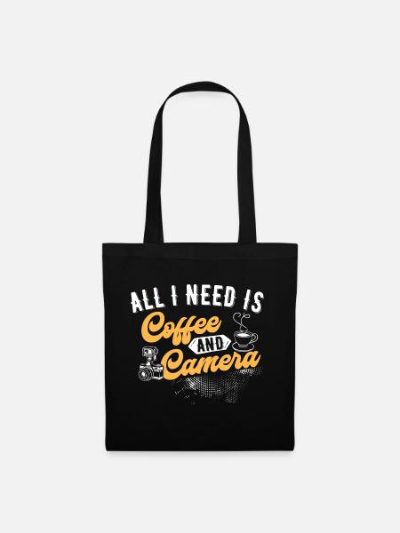 Photographer Coffee Camera - Tote Bag - black