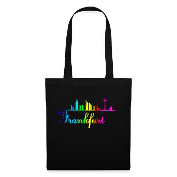 Frankfurt Skyline rainbow color Germany - Tote Bag - black - Front