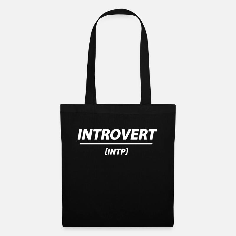 Introvertiert - INTP - Charakter Ruhe - Stoffbeutel - Schwarz