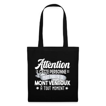 Mont Ventoux Cycliste Montagne Randonnée Alpes - Sac en tissu - noir - Devant