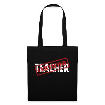 Teacher - Sac en tissu - noir - Devant