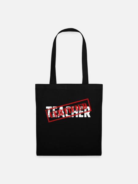 Teacher - Sac en tissu - noir