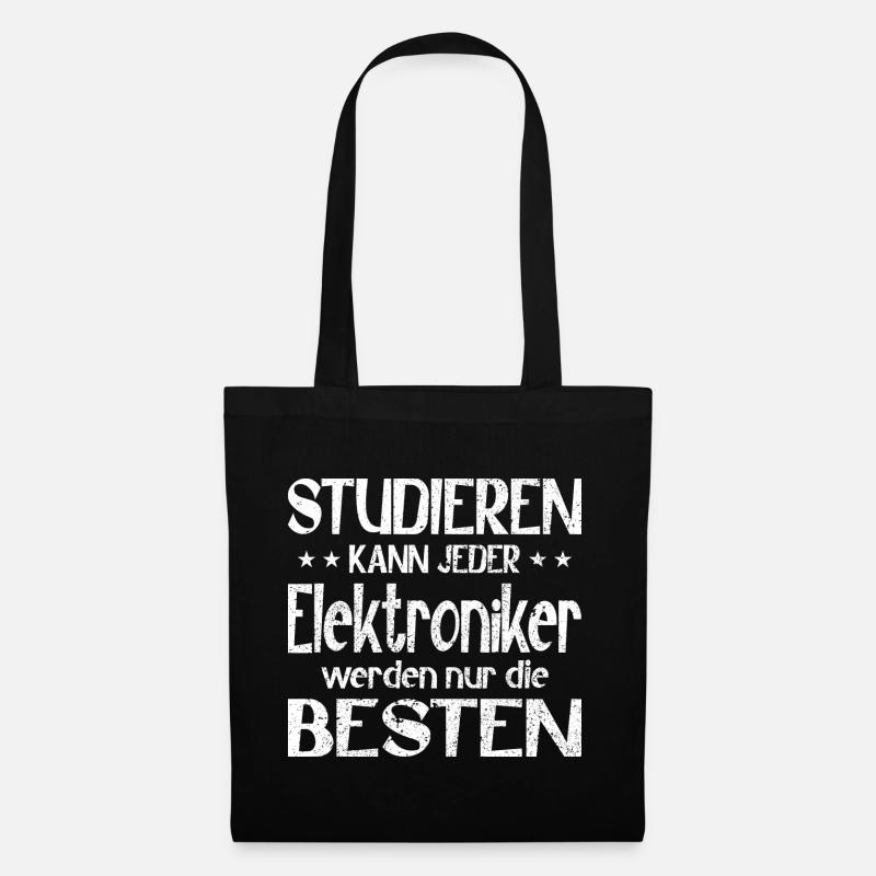 Studieren kann jeder Elektroniker Besten - Stoffbeutel - Schwarz
