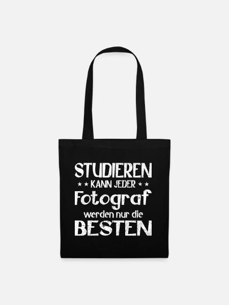 Studieren kann jeder Fotograf werden die Besten - Stoffbeutel - Schwarz