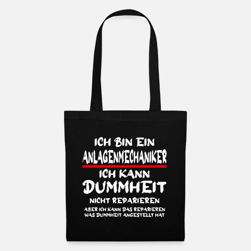 Ich bin ein Anlagenmechaniker Handwerker Spruch - Stoffbeutel - Schwarz