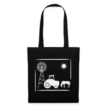 Horse Windmill Ranch Outback Holiday Holidays - Tote Bag - black - Front