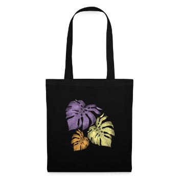 ZAZdesign® Monstera Leaf Shirt | Plant | Floral - Tote Bag - black - Front