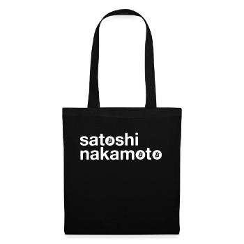 Satoshi Nakamoto Bitcoin Logo - Tote Bag - black - Front