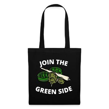 Rejoignez le côté vert Stoner Shirt - Sac en tissu - noir - Devant