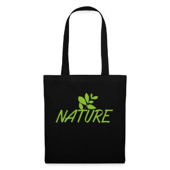 Nature - Sac en tissu - noir - Devant