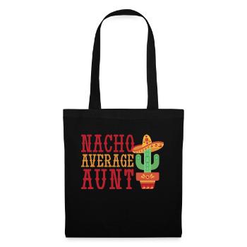 Nacho durchschnittliche Tante Nacho durchschnittli - Stoffbeutel - Schwarz - Vorne
