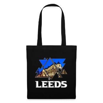 Leeds Angleterre UK City Skyline Accueil Amour - Sac en tissu - noir - Devant