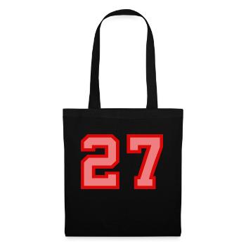Cool Retro Retrostyle Jersey Number Back Number - Tote Bag - black - Front