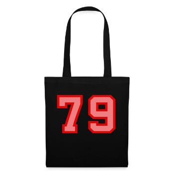 Cool Retro Retrostyle Jersey Number Back Number - Tote Bag - black - Front