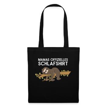 Sloth Faulenzer Süßes Faultier Geschenk - Stoffbeutel - Schwarz - Vorne