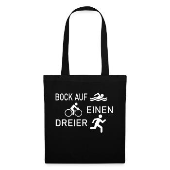 triathlon - Sac en tissu - noir - Devant
