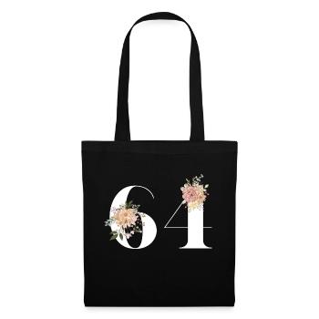 64th anniversary in bloom (Gift of 64 years) - Tote Bag - black - Front