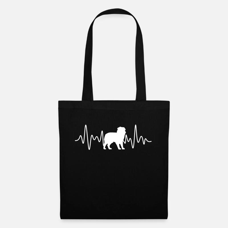 Australian Shepherd Herzschlag - Stoffbeutel - Schwarz
