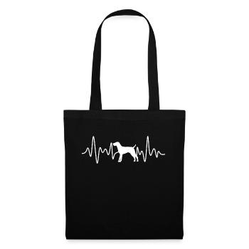 German shorthair heartbeat - Tote Bag - black - Front