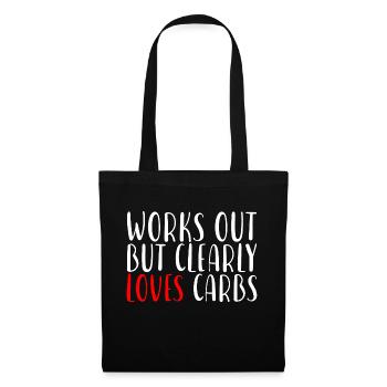 Fonctionne mais aime clairement les glucides - Sac en tissu - noir - Devant