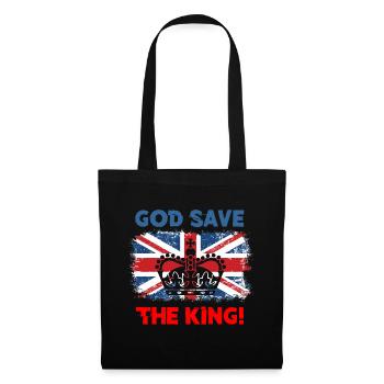 God save the King - Stoffbeutel - Schwarz - Vorne