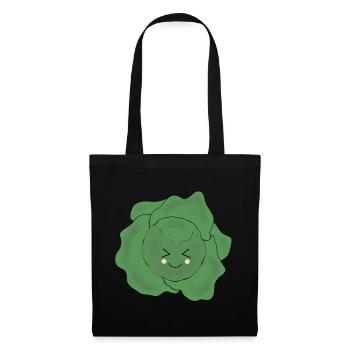 Salat Gemüse Kostüm Fasching Karneval Partnershirt - Stoffbeutel - Schwarz - Vorne