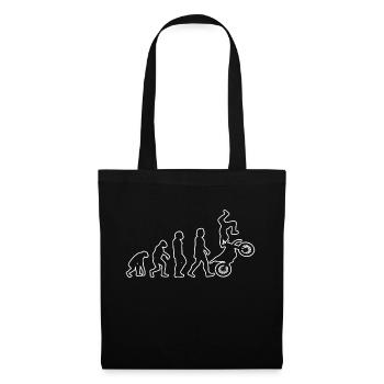Motocross Cadeau Motocycliste Mobylette - Sac en tissu - noir - Devant