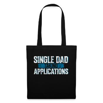 Single Dad Taking Application 3 - Tote Bag - black - Front