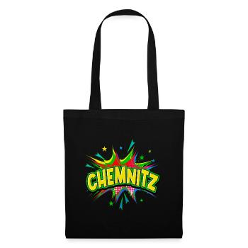 Chemnitz Germany City Pop Art Comic Art - Tote Bag - black - Front