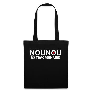 Nounou Extraordinaire Garde D'Enfants Cadeau - Sac en tissu - noir - Devant
