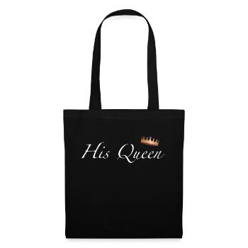 His Queen - Stoffbeutel - Schwarz - Vorne