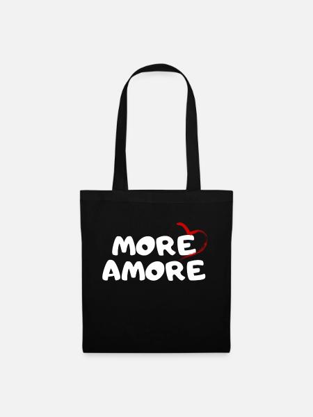 More Amore Lieblingsmensch Valentinstag Geschenk - Stoffbeutel - Schwarz