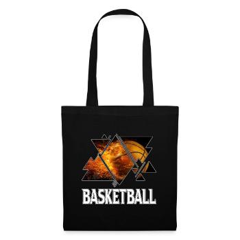 Basketball Fire Basketball Player Dunking Sport Retro - Tote Bag - black - Front