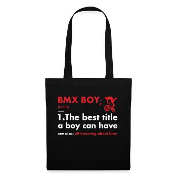 Sport Garçon Définition BMX - Sac en tissu - noir - Devant